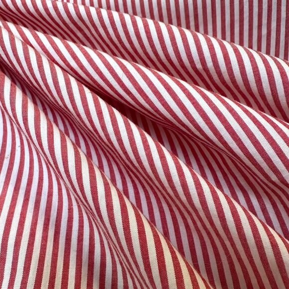 J.Crew Red and White Stripe Poplin Dress Ruffle Skirt, Size 6 - Picture 13 of 16